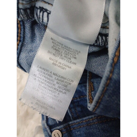 CAFE Denim Premium womens skinny jeans size 3/4 stretch low rise med wash - Picture 12 of 13